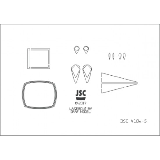 Detale laserowe do statku ROTTERDAM lub REMBRANDT (JSC 410a-L)