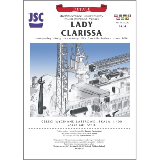 Detale laserowe do statku LADY CLARISSA (JSC 411-L) Detale laserowe do statku LADY CLARISSA (JSC 411-L)