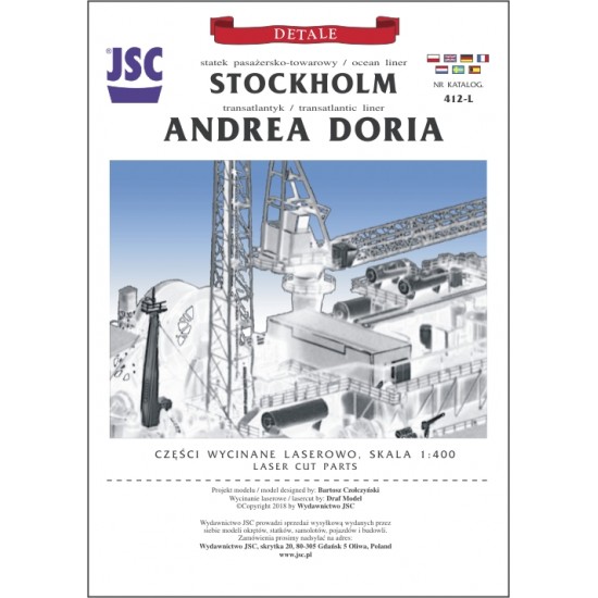 Detale laserowe do modeli ANDREA DORIA & STOCKHOLM (JSC 412L)