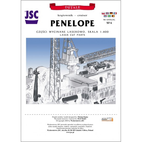 Detale laserowe do krążownika PENELOPE i fregaty SPEY (JSC 057-L)