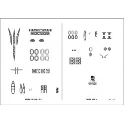 Detale laserowe do krążownika PENELOPE i fregaty SPEY (JSC 057-L)