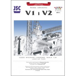 Szkielet wycięty laserem do modeli broni odwetowych V1 i V2 (JSC 603L) Szkielet wycięty laserem do modeli broni odwetowych V1 i V2 (JSC 603L)