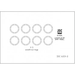 Szkielet wycięty laserem do modeli broni odwetowych V1 i V2 (JSC 603L) Szkielet wycięty laserem do modeli broni odwetowych V1 i V2 (JSC 603L)