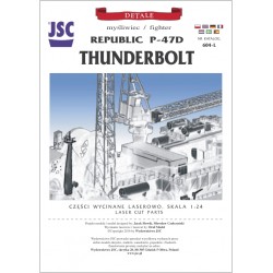 Szkielet wycięty laserem do modelu Republic P-47D THUNDERBOLT (JSC604L) Szkielet wycięty laserem do modelu Republic P-47D THUNDERBOLT (JSC604L)