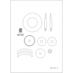 Szkielet wycięty laserem do modelu Republic P-47D THUNDERBOLT (JSC604L) Szkielet wycięty laserem do modelu Republic P-47D THUNDERBOLT (JSC604L)