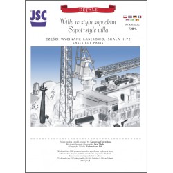 Szkielet wycięty laserem do modelu Willi w stylu sopockim (JSC 730L) Szkielet wycięty laserem do modelu Willi w stylu sopockim (JSC 730L)