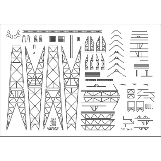 Detale laserowe do norweskiej platformy BREDFORD DOLPHIN (JSC 094-L)