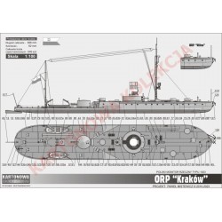 Polski monitor rzeczny ORP Kraków - Kartonowa Kolekcja 203 Polski monitor rzeczny ORP Kraków - Kartonowa Kolekcja 203