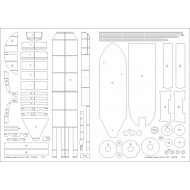 ORP Kraków - Kartonowa Kolekcja 203 - szkielet wycięty laserem ORP Kraków - Kartonowa Kolekcja 203 - szkielet wycięty laserem