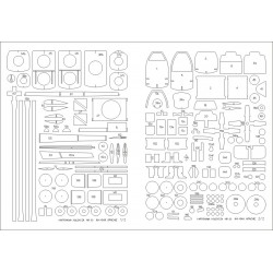 AH-64A "Apache" - Kartonowa Kolekcja 205 - szkielet wycięty laserem AH-64A "Apache" - Kartonowa Kolekcja 205 - szkielet wycięty laserem