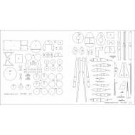 PZL-50a Jastrząb szkielet wycięty laserem PZL-50a Jastrząb szkielet wycięty laserem