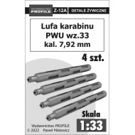 Lufa karabinu wz.33 kal. 7,92 mm (4 szt) - KKOL Z-12A Lufa karabinu wz.33 kal. 7,92 mm (4 szt) - KKOL Z-12A