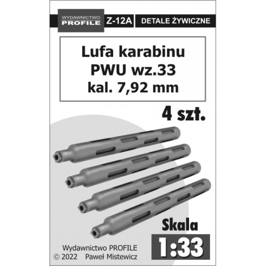 Lufa karabinu wz.33 kal. 7,92 mm (4 szt) - KKOL Z-12A