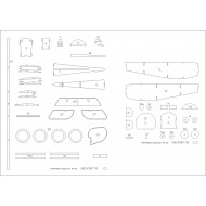 Nieuport 16c.1 szkielet wycięty laserem