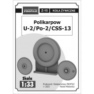 Polikarpow U-2 / Po-2 / CSS-13 - koła żywiczne Polikarpow U-2 / Po-2 / CSS-13 - koła żywiczne