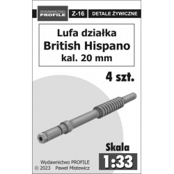 British Hispano Lufy działek kal. 20mm British Hispano Lufy działek kal. 20mm