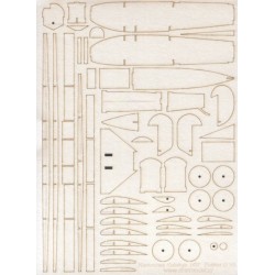 Fokker D.VII. szkielet wycięty laserem