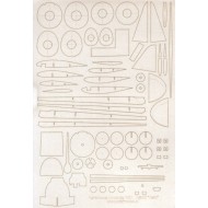 Mitsubishi A6M2 Zero szkielet wycięty laserem Mitsubishi A6M2 Zero szkielet wycięty laserem