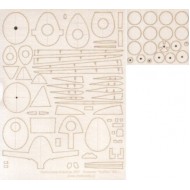 Brewster "Buffalo" Mk. I szkielet wycięty laserem Brewster "Buffalo" Mk. I szkielet wycięty laserem