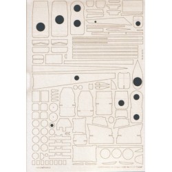 Bell AH-1F "Cobra" szkielet wycięty laserem