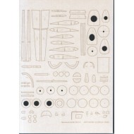 Messerschmitt Me 109G-5 szkielet wycięty laserem Messerschmitt Me 109G-5 szkielet wycięty laserem