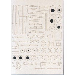 Messerschmitt Me 109G-5 szkielet wycięty laserem Messerschmitt Me 109G-5 szkielet wycięty laserem