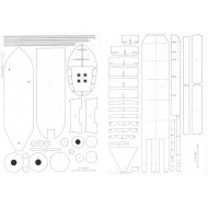 ORP Kraków szkielet wycięty laserem ORP Kraków szkielet wycięty laserem
