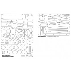 Vought SB2U "Vindicator" szkielet wycięty laserem