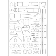 Fokker E.V szkielet wycięty laserem Fokker E.V szkielet wycięty laserem