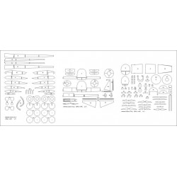 Nakajima B5N2 "Kate" szkielet wycięty laserem