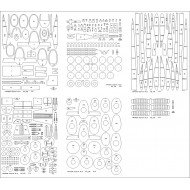 PZL.37B "Łoś" szkielet wycięty laserem PZL.37B "Łoś" szkielet wycięty laserem