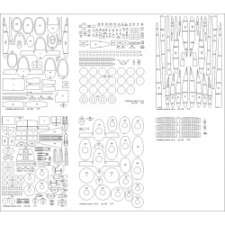 PZL.37B "Łoś" szkielet wycięty laserem