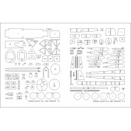 Vought SB2U-2 "Vindicator" szkielet wycięty laserem Vought SB2U-2 "Vindicator" szkielet wycięty laserem
