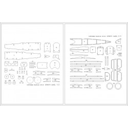 Sopwith F.1 "Camel" - szkielet wycięty laserem