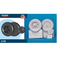 Messerschmitt Me 109F, G-2 - koła żywiczne Messerschmitt Me 109F, G-2 - koła żywiczne