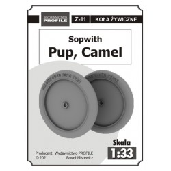 Sopwith Camel, Sopwith Pup - koła żywiczne Sopwith Camel, Sopwith Pup - koła żywiczne