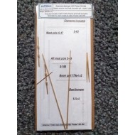 USS Porter DD-356 (Card Fleet nr 8) - Metalowe maszty i bomy USS Porter DD-356 (Card Fleet nr 8) - Metalowe maszty i bomy