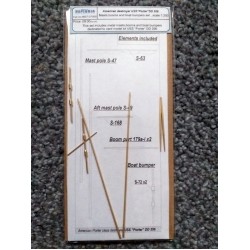 USS Porter DD-356 (Card Fleet nr 8) - Metalowe maszty i bomy USS Porter DD-356 (Card Fleet nr 8) - Metalowe maszty i bomy