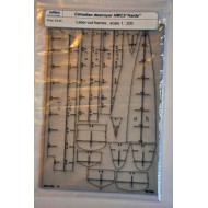 HMCS HAIDA (1944) (Card Fleet nr 1) - szkielet wycięty laserem HMCS HAIDA (1944) (Card Fleet nr 1) - szkielet wycięty laserem