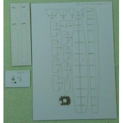 Schnellboot S-1 (ORLIK nr 117L) szkielet wycięty laserem Schnellboot S-1 (ORLIK nr 117L) szkielet wycięty laserem