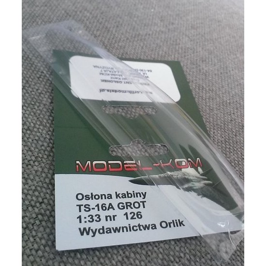 TS-16 RD Grot (ORLIK nr 126K) Kabinka tłoczona TS-16 RD Grot (ORLIK nr 126K) Kabinka tłoczona