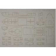 Mitsubishi T-14 (ORLIK nr 129L) szkielet wycięty laserem Mitsubishi T-14 (ORLIK nr 129L) szkielet wycięty laserem
