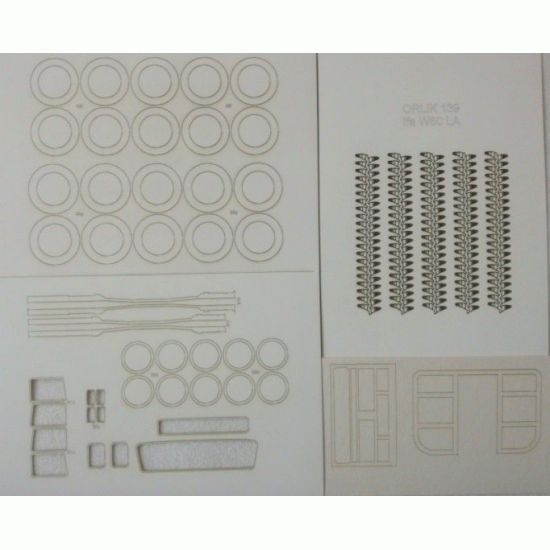IFA W50 LA (ORLIK nr 139L) szkielet wycięty laserem