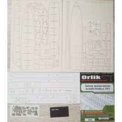 Korwety projektu 12412 (ORLIK nr 145L) szkielet wycięty laserem Korwety projektu 12412 (ORLIK nr 145L) szkielet wycięty laserem