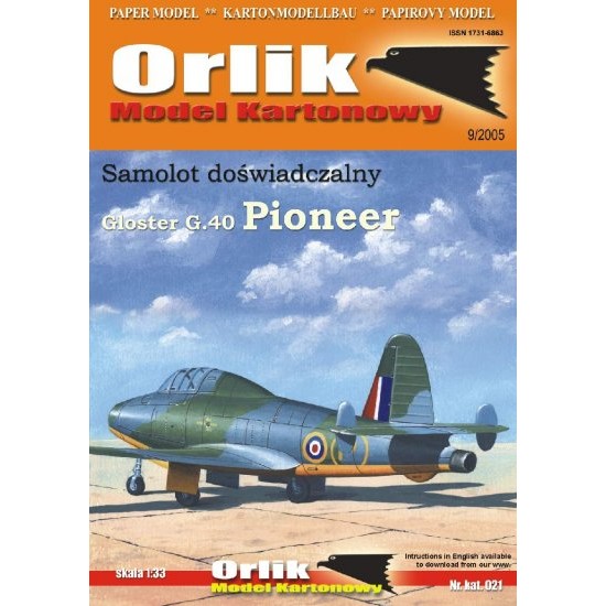 Gloster G.40 Pioneer (ORLIK nr 021)