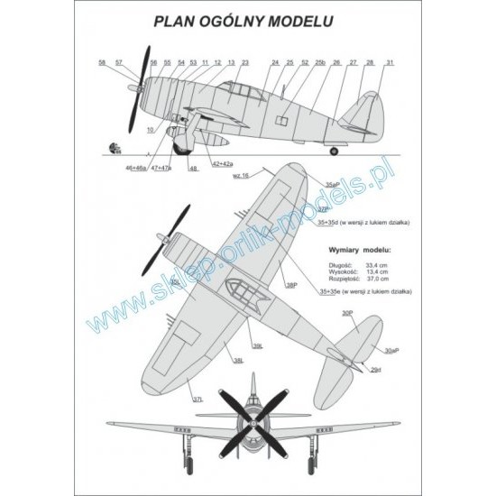 P-47 Thunderbolt (ORLIK nr 049)