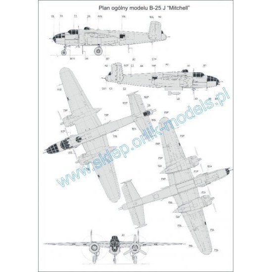 B-25J Mitchell (ORLIK nr 051)