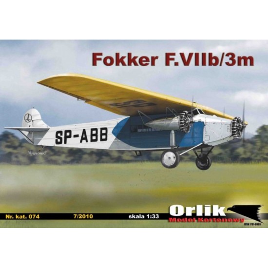 Fokker F. VIIb/3m (ORLIK nr 074)