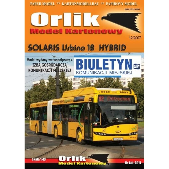 SOLARIS Urbino 18 HYBRID (Orlik A011)