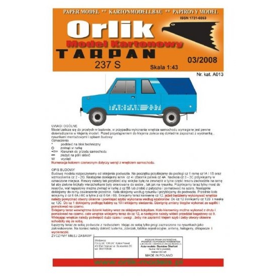 Tarpan 237 S (Orlik A013)